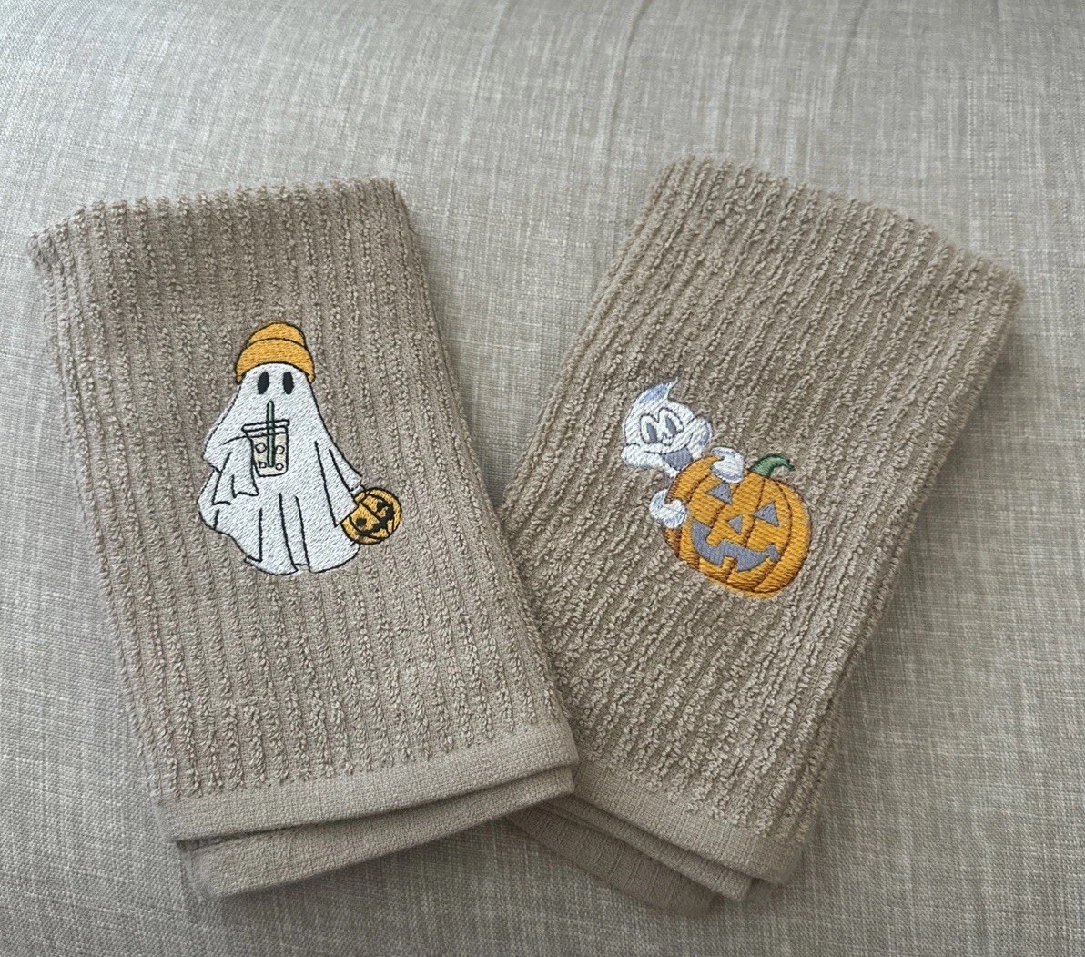 2 x Halloween Kitchen Dish Towel