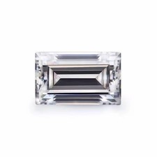 Baguette Cut Moissanite Loose Stone VVS1 Excellent Cut with Certificate