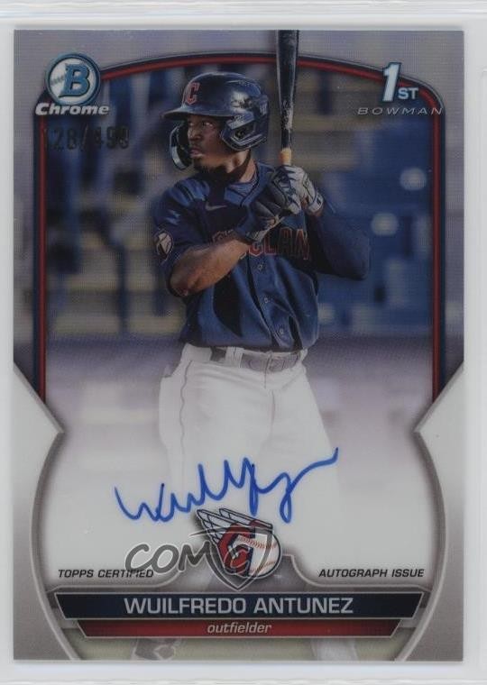 2023 Bowman Chrome Prospect Refractor 128/499 Wuilfredo Antunez #CPA-WAN Auto