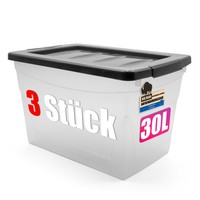 Aufbewahrungsbox 3X 30 L Mit Deckel Budget Line Plastikbox Mit Deckel