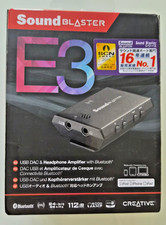 Soundblaster E3 headphone amplifier with Bluetooth. Brand New & Sealed.