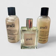 Philosophy pure grace 3pc Toiletries Set Body Spray, Shower Gel Emulsion