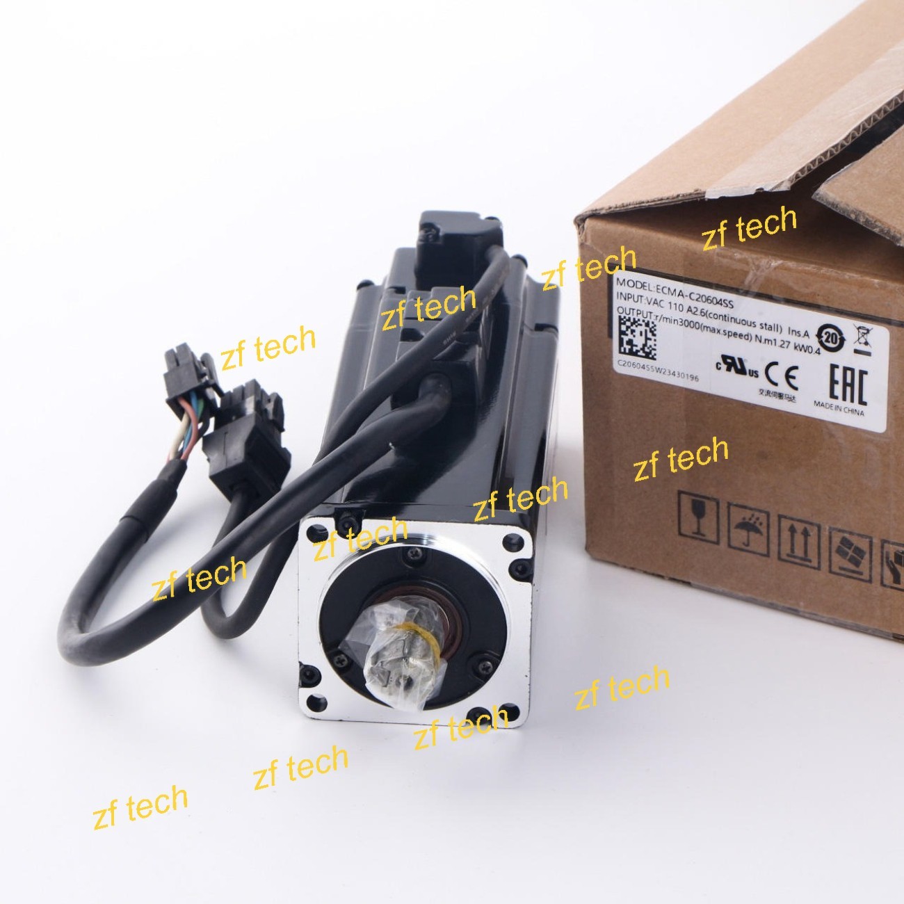 New in Box DELTA ECMA-C20604SS 0.4kW 1.27N.m 3000rpm 110VAC 2.6A AC Servo Motor