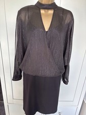 BNWT Coast Elise Shimmer Mock Wrap Shift Occasion Party Dress - Size 12 RRP 99