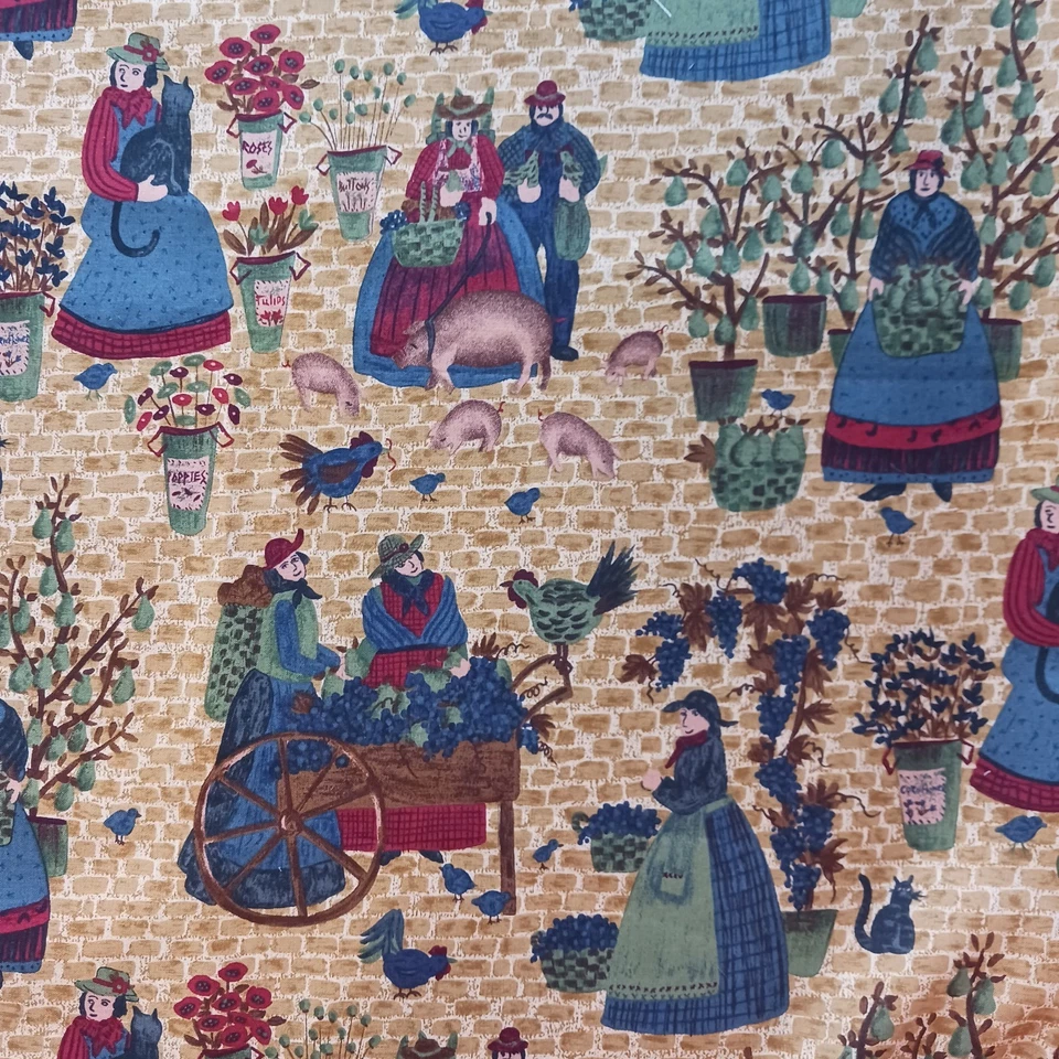 Benartex Market Square Carol Enders Style 850 1 yd 17 in No Stains - Image 4 of 4