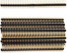 40 Pin Male Header Strip 10pcs 2.54mm Pitch Gold Plated Breakaway Straight Pins