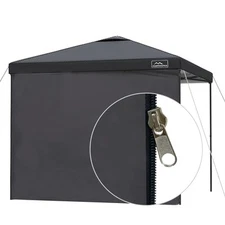 10X10 Heavy Duty Canopy Sidewalls with Zipper Gazebo Outdoor Pop up Frame Black