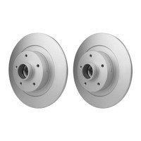 2 Bremsscheiben Voll Ø 52,4 Mm 11 Mm Hella Passend FüR U.A. Renault Grand