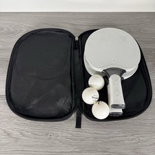 Senston Rubber Table Tennis Paddles w 3 Balls White RBW-3S Rubber/Silica Gel