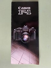 1981 Canon F-1 Sales Brochure