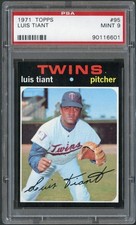 1971 Topps #95 Luis Tiant PSA 9 Mint 90116601 