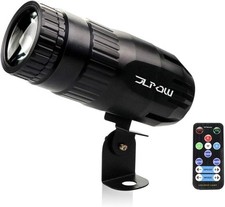 Pinspot Light with Remote, JLPOW Super Bright Mirror Ball Green,Red,White