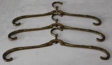 3x B&uuml;gel Kleiderb&uuml;gel Garderoben Haken Elegant Vintage Barock Messing Design