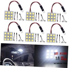 6-pack Cool White 5050 9smd Led Panel Dome Light Auto Car Reading 9smd-white 6-pack Cool White 5050 9smd Led Panel Dome Light Auto Car Reading 9smd-white