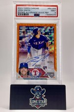 2023 Topps Chrome #RA-JSM Josh Smith Rookie Autographs Orange Wave #/25
