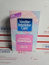 Vaseline Intensive Care Moisturizing Bath Beads Baby Oil 15 oz NOS