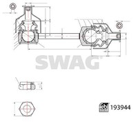 Swag Stange/Strebe, Stabilisator Hinterachse, Links, Rechts FüR Volvo
