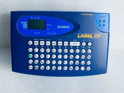 casio KL-60 EZ - Label Printer Label It! With 9mm Clear Tape/Black