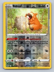 Bidoof 111/159 Crown Zenith Reverse Holo