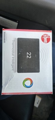 Rheem RETST800SYS Smart Thermostat, Alexa Compatible, App Control, Black NOB