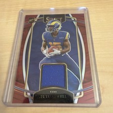 2021 Panini Select - Rookie Swatches Red Prizm #RSW-TAT Tutu Atwell
