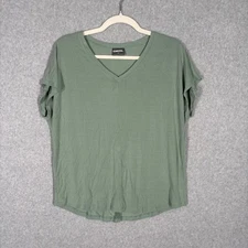 32 Degrees Cool Top Small Soft Thin Stretch Modal Hiking Active Lounge Sage 