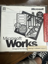 Vintage Microsoft Works For Windows 95 CD Factory