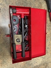 GB / ENERPAC 1/2" - 2"  KNOCKOUT PUNCH & DIE SET Ratchet Proto 5449 + Metal Case