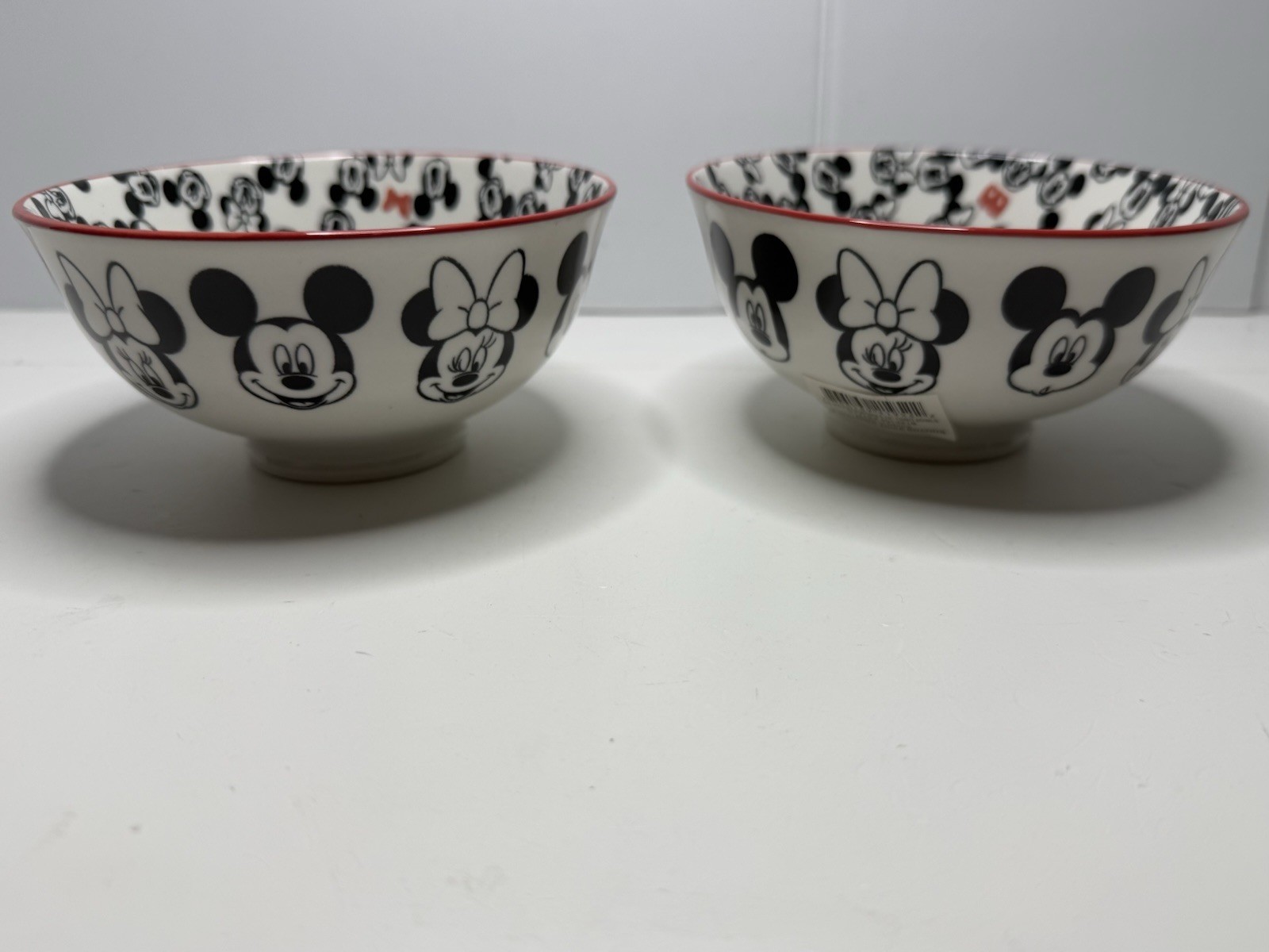 Disney Mickey & Minnie Mouse Cereal/Snack Tidbit Bowls Set Of 3 - New