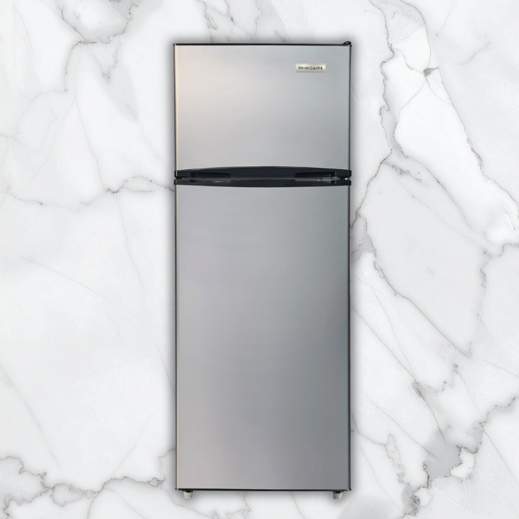 Frigidaire 7.5 Cu Ft Top Mount Refrigerator Platinum Stainless Steel Fridge