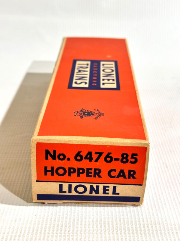 LIONEL POSTWAR NICE SQUARE 6476-85 BOLD CLASSIC ORIGINAL BOX 1958 LF