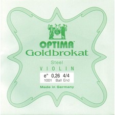 Goldbrokat Violin E String - Steel: Medium  26 Gauge with Ball End