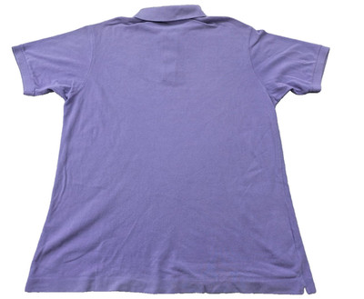 Lacoste Men's Polo Shirt Purple Short Sleeve Size L Cotton Pique