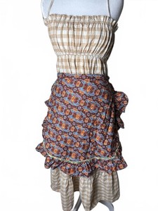 Vintage 70’s kitchen or garden apron cottagecore boho maximalist Sz Xs-xl