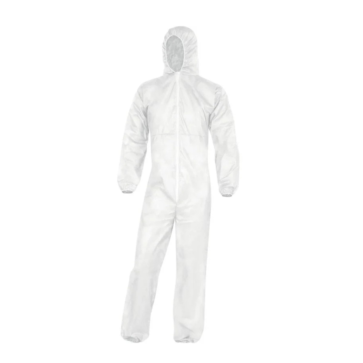 Einweg Overall "TYP 30" Vlies weiß PP, Schutzanzug Einwegoverall 1 Stück