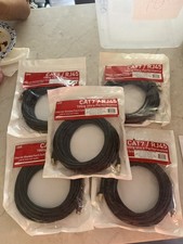 Lot Of 5 , 25FT CAT7/RJ45 10Gig Ultra Performance Ethernet LAN Internet Cable