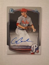 Cade Obermueller Bowman Chrome 2025 Auto
