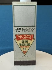 Conoco Motor Oil Advertising VTG Matchbook Cover Lt#2779