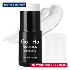 Go Ho White Face Paint Stick, Cream-Blendable Halloween Makeup