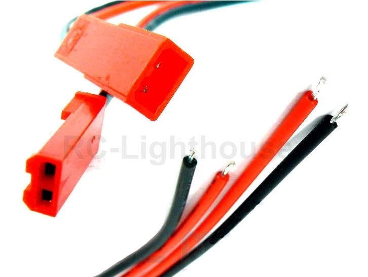 Plug Package #8 JR male receiver and JST quick disconnect plug - Image 3 of 3