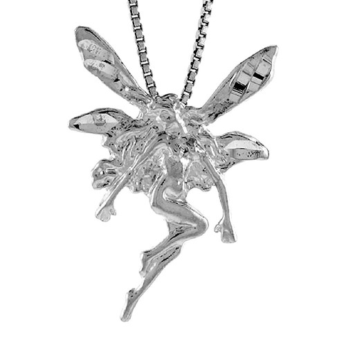 Pendentif Fée Ou Elfe En Argent Sterling - Occasion - Bijou Fantaisie Argenté