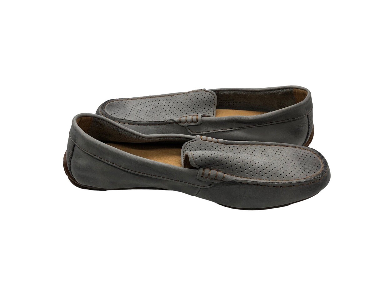 Born Gray Suede Driving Loafers Shoes 8 Mens Slip On  display picture 1