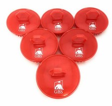 GBS Shampoo Scalp Massage Brush 100 6 Pack All Red Scalp Massager