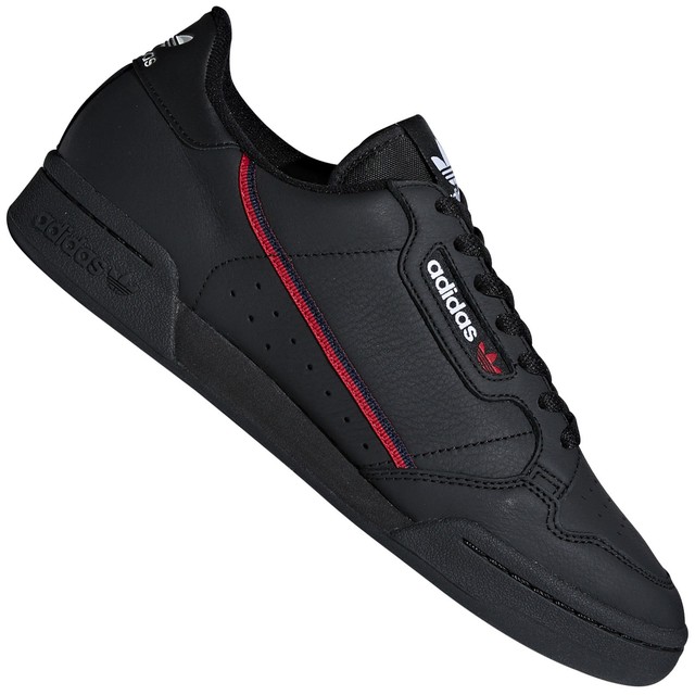 adidas originals continental 80's trainers in black b41672