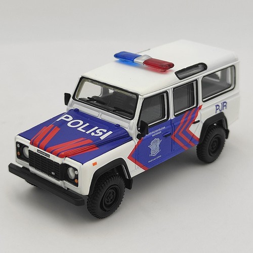Diecast MINIGT 1/64 Scale Land Rover Defender Police Car Indonesian Police Model - Picture 3 of 15