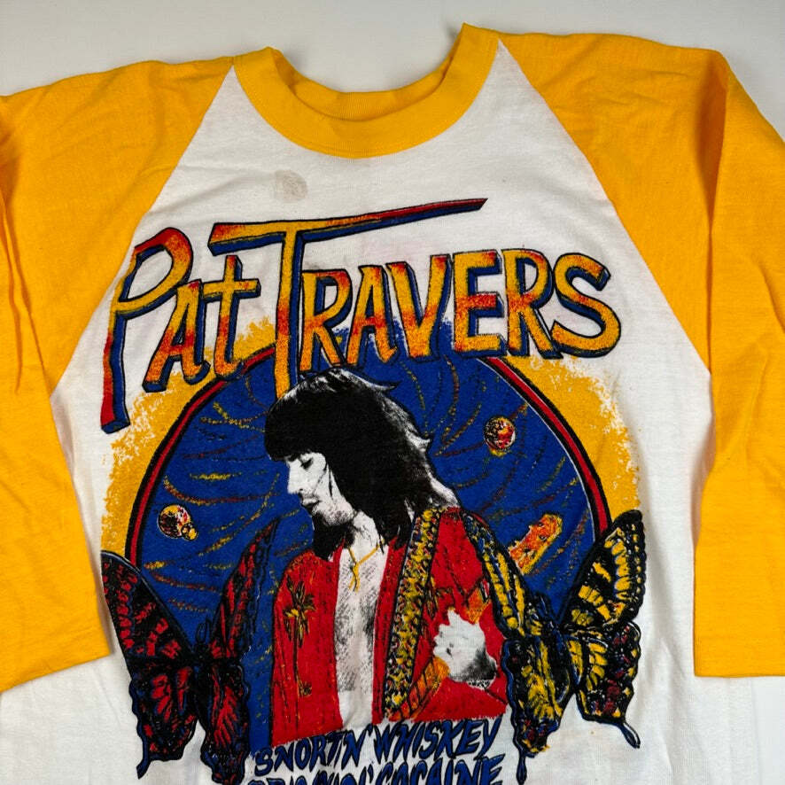 Vintage 80s Pat Travers Shirt XL Snortin Whiskey | eBay