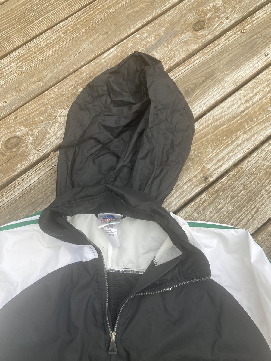 Vintage Adidas Nylon Quarter Zip Nylon Windbreaker XXL Black Vintage Adidas Nylon Quarter Zip Nylon Windbreaker XXL Black