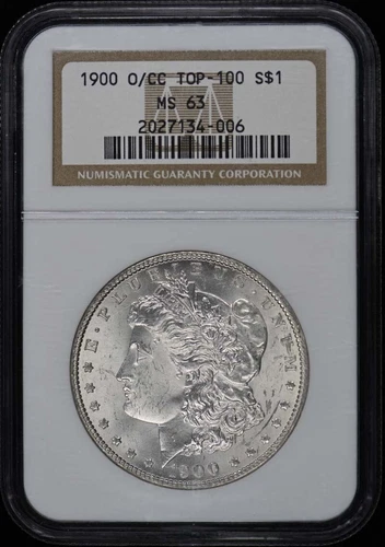 1900-O/CC TOP-100 Morgan Dollar S$1 NGC MS63