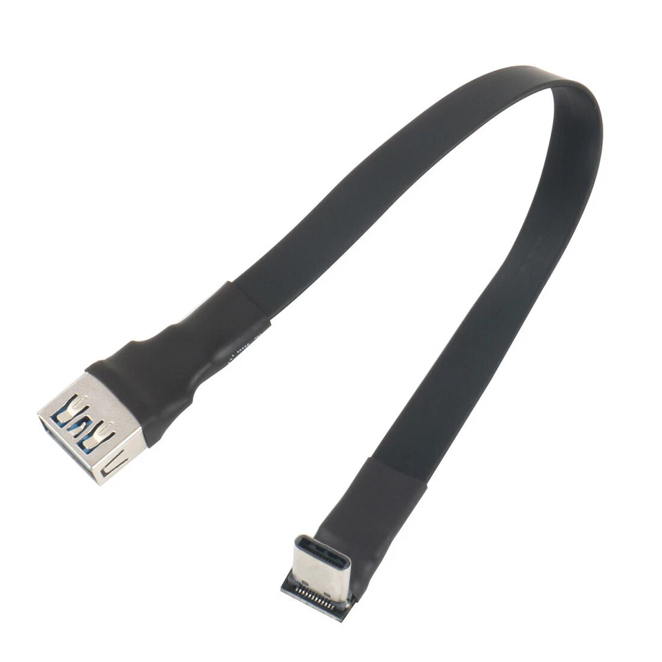 ADT-Link USB 3.0 Type-A Male to USB3.1 Type-C Male Up/Down Angle USB Data Cable - Image 3 of 4
