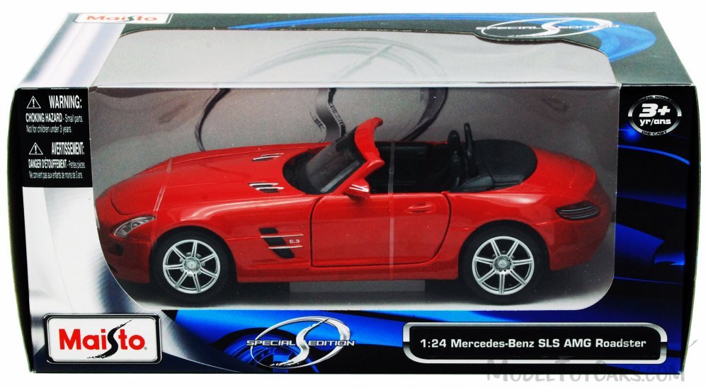 MAISTO EXOTICS 1/24 Scale 31370 - Mercedes Benz SLS AMG Roadster - Red